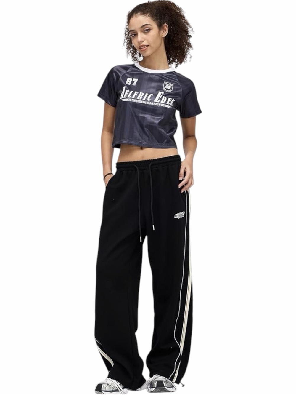 Aelfric Eden Baggy Sweatpants Striped Track Pants Casual Drawstring Size XS - Picture 5 of 12